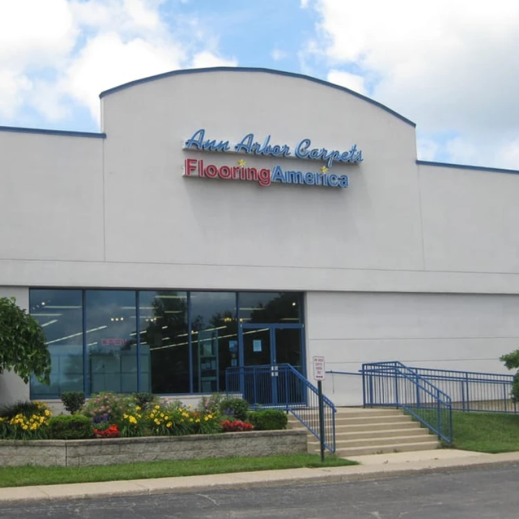 Exterior of the Ann Arbor Carpet Flooring America showroom